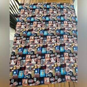 NICOLE MILLER Silk Scarf New York History Life News Almanac Vintage 90s 1994